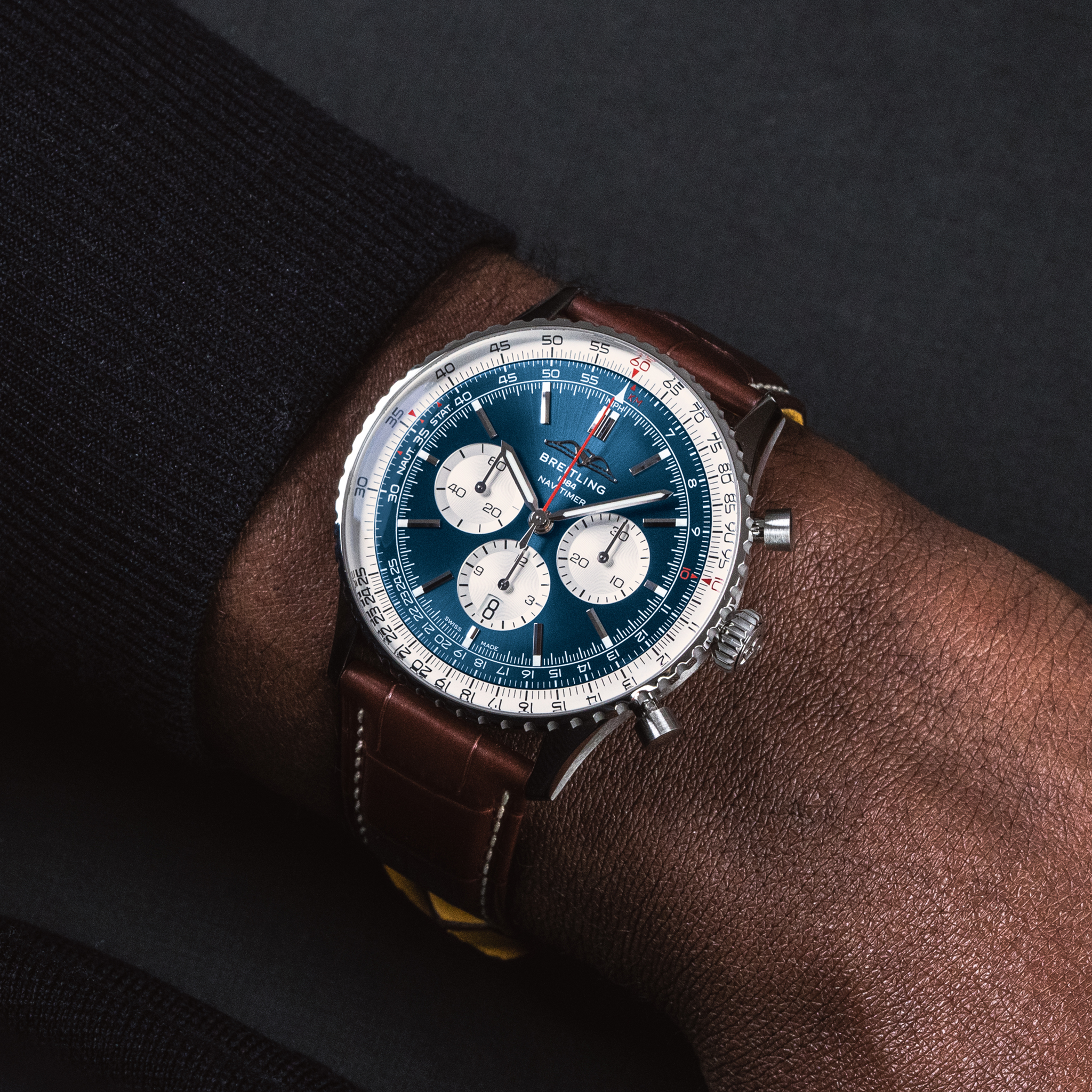 Breitling Navitimer AB0137211C1P1 on wrist