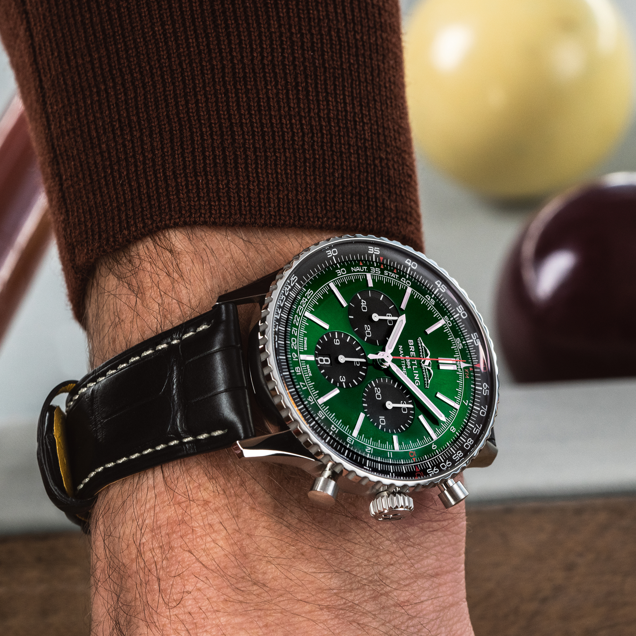 Breitling Navitimer AB0137241L1P1 on wrist