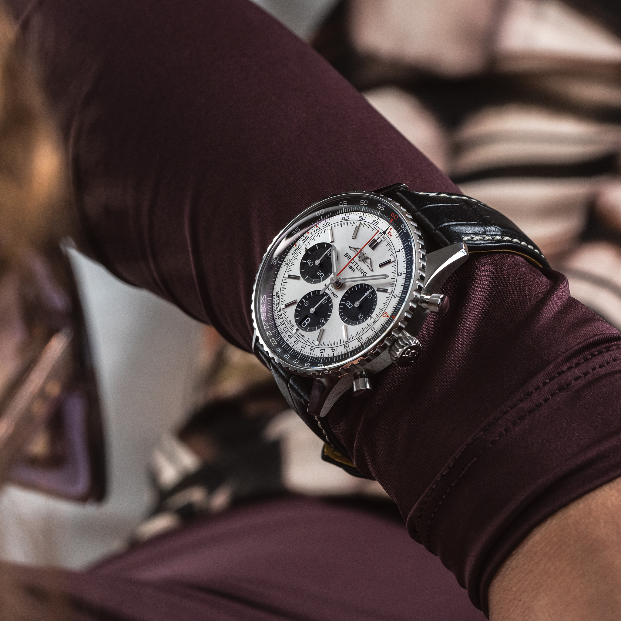 Breitling Navitimer AB0138241G1P1 on wrist