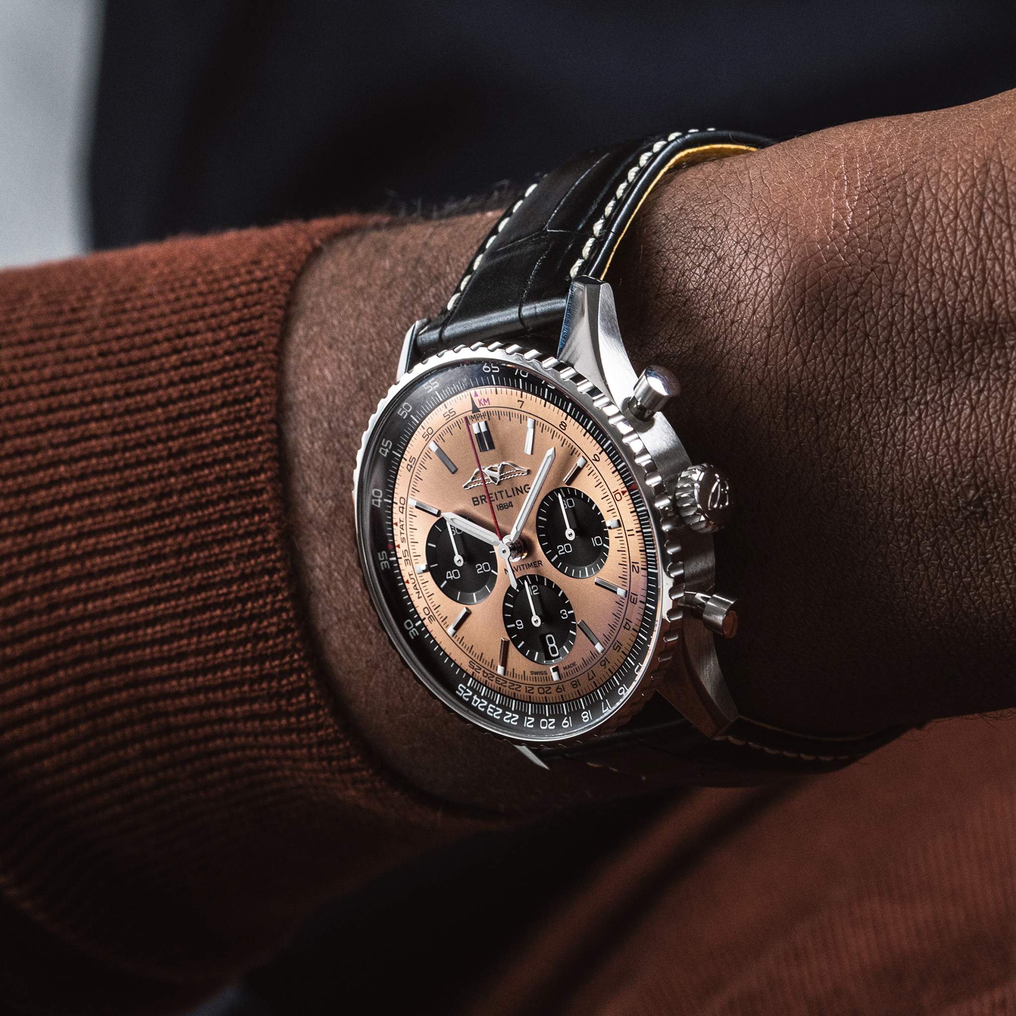 Breitling Navitimer AB0138241K1P1 on wrist