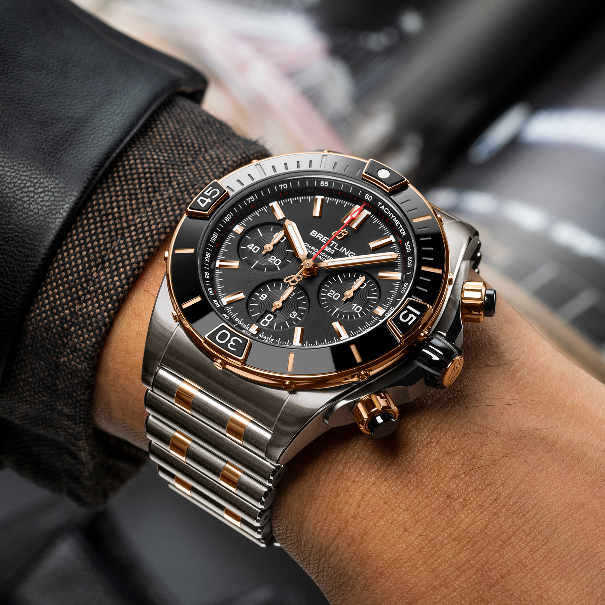 Breitling Super Chronomat B01 44 UB0136251B1U1 on wrist