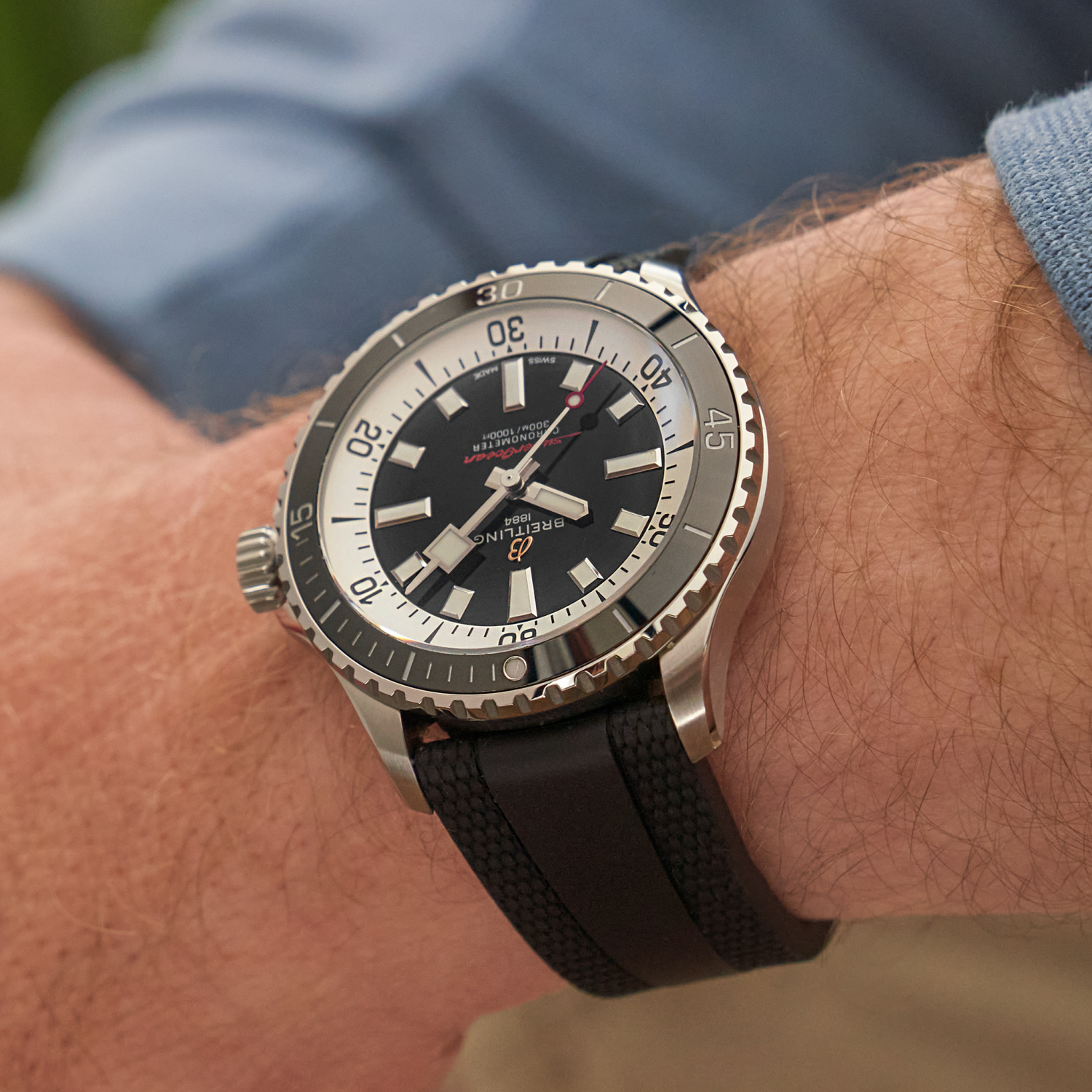 Breitling Superocean Automatic 42 A17375211B1S1 on wrist