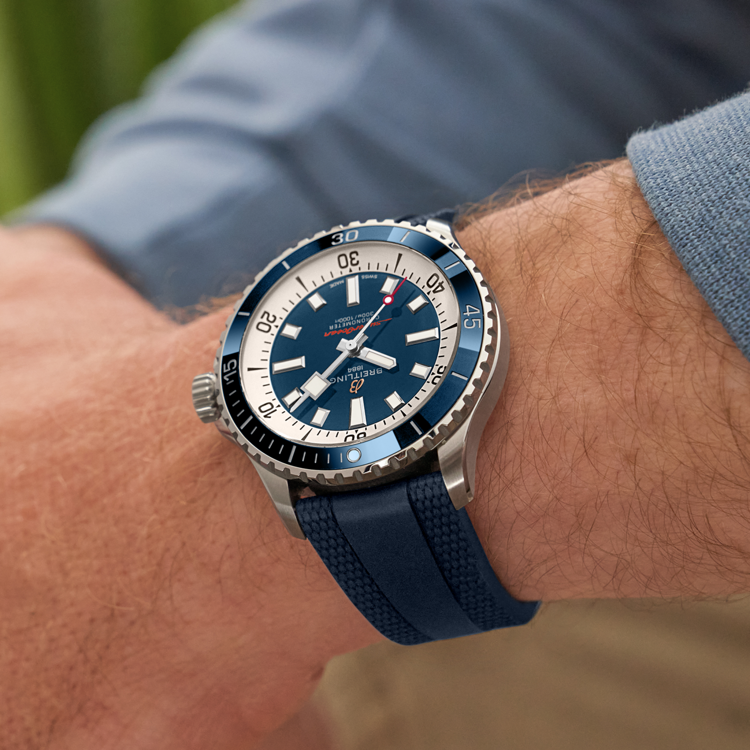 Breitling Superocean Automatic 42 A17375E71C1S1 on wrist