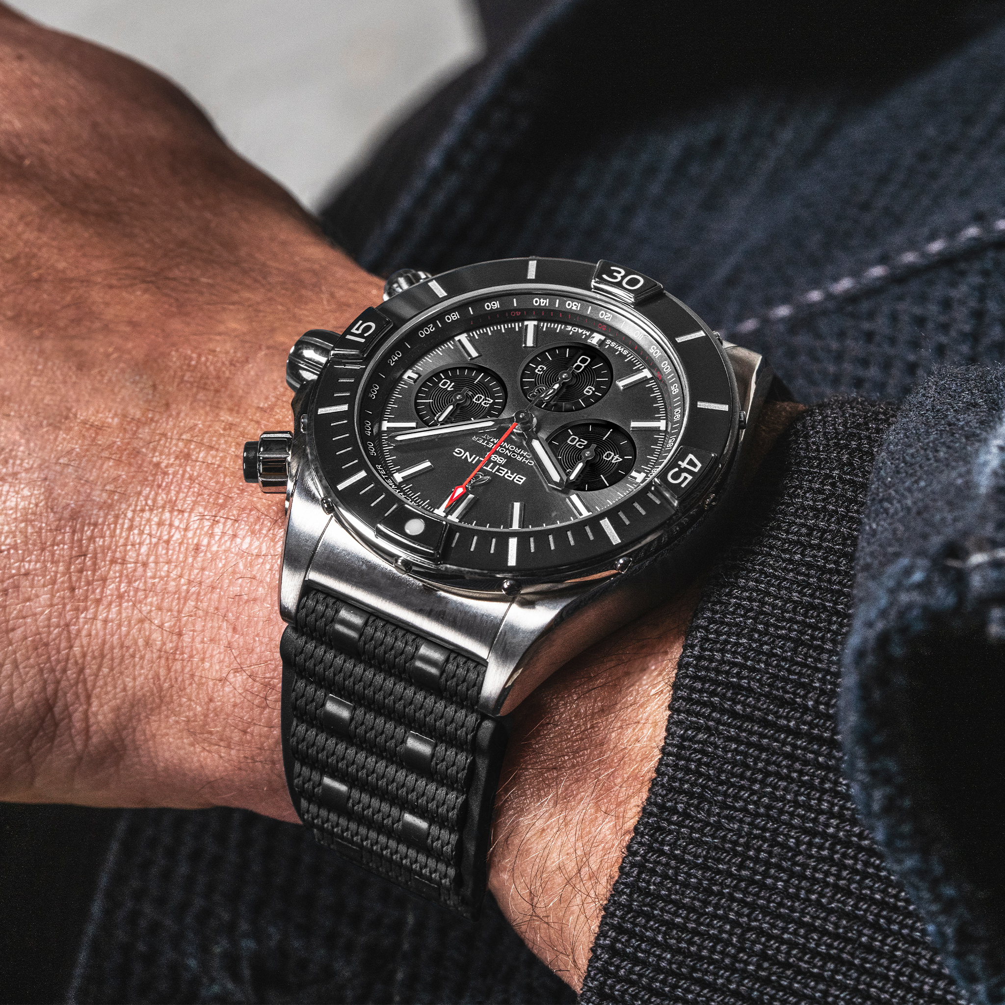 Breitling Super Chronomat B01 44 AB0136251B2S1 on wrist