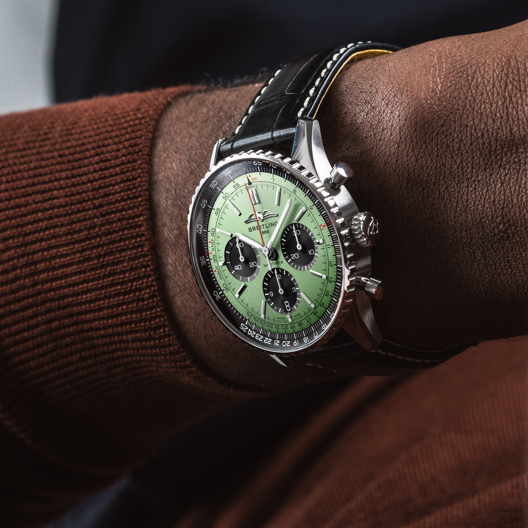 Breitling Navitimer AB0138241L1P1 on wrist