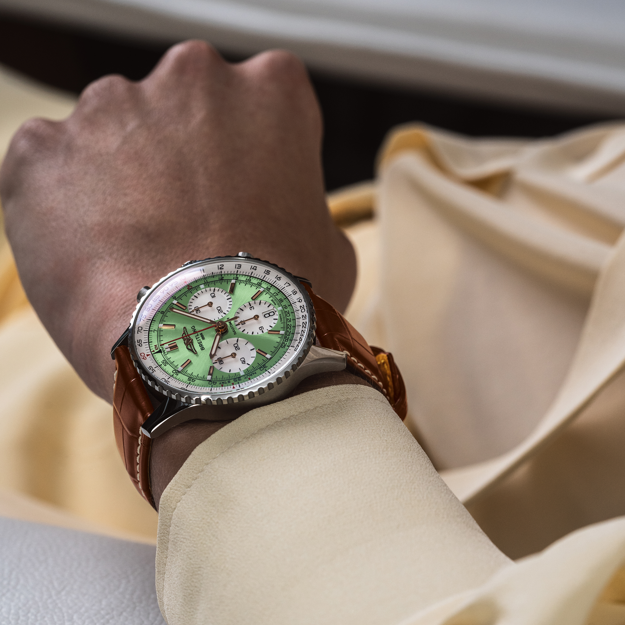 Breitling Navitimer AB0139211L1P1 on wrist