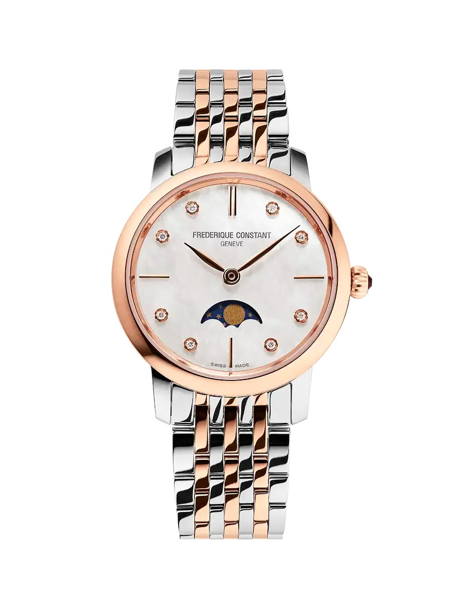 Classics Slimline Ladies Moonphase (FC-206MPWD1S2B)