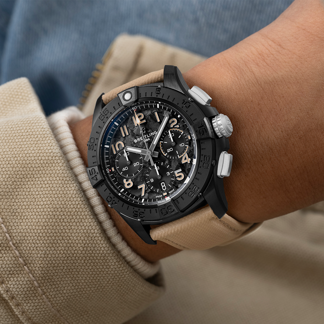 Breitling Avenger B01 42 Night Mission SB0146101B1X1 on wrist